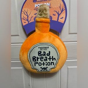 Fuzzyard  Halloween  Bad Breath Potion Plush Dog Toy With Squeak…